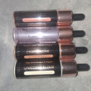 Revolution Liquid Highlighters 5 Pack From Light To Dark Colors
